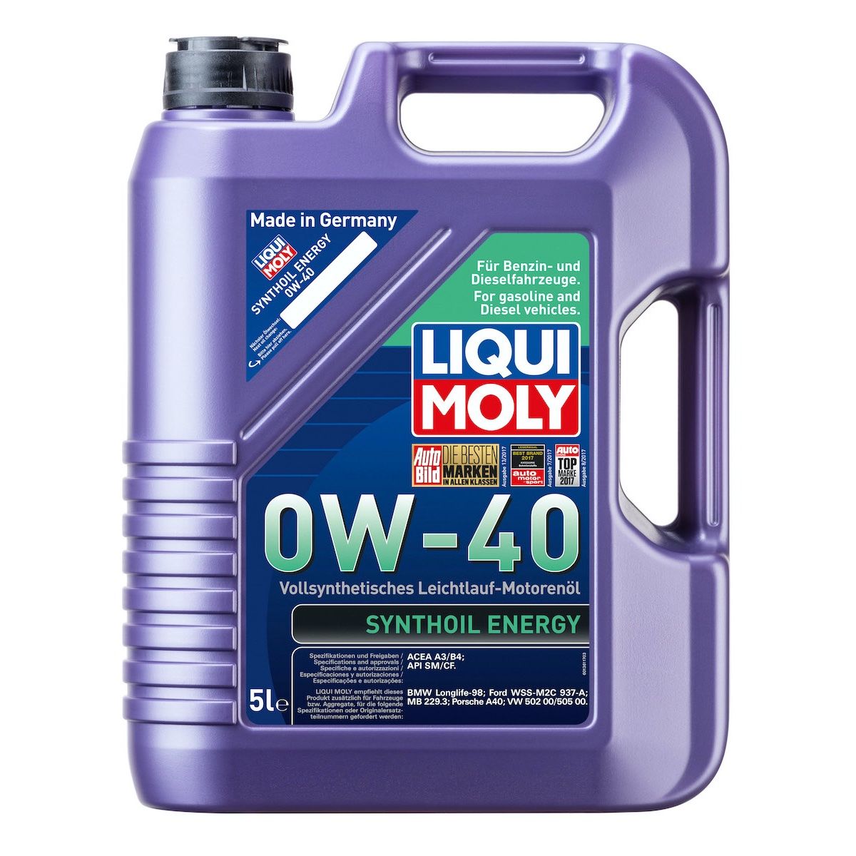 Liqui Moly Synthoil Energy 0W-40 Motor Yağı 5 Litre (9515)