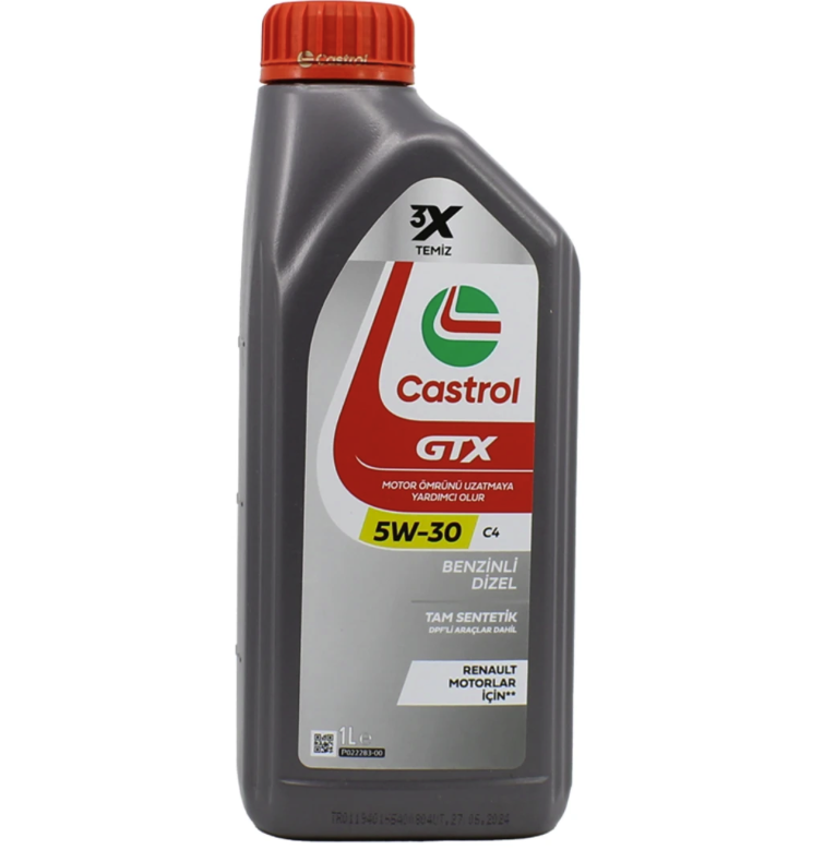 CASTROL Castrol GTX 5W30 C4 1 Lt Partiküllü Motor Yağı