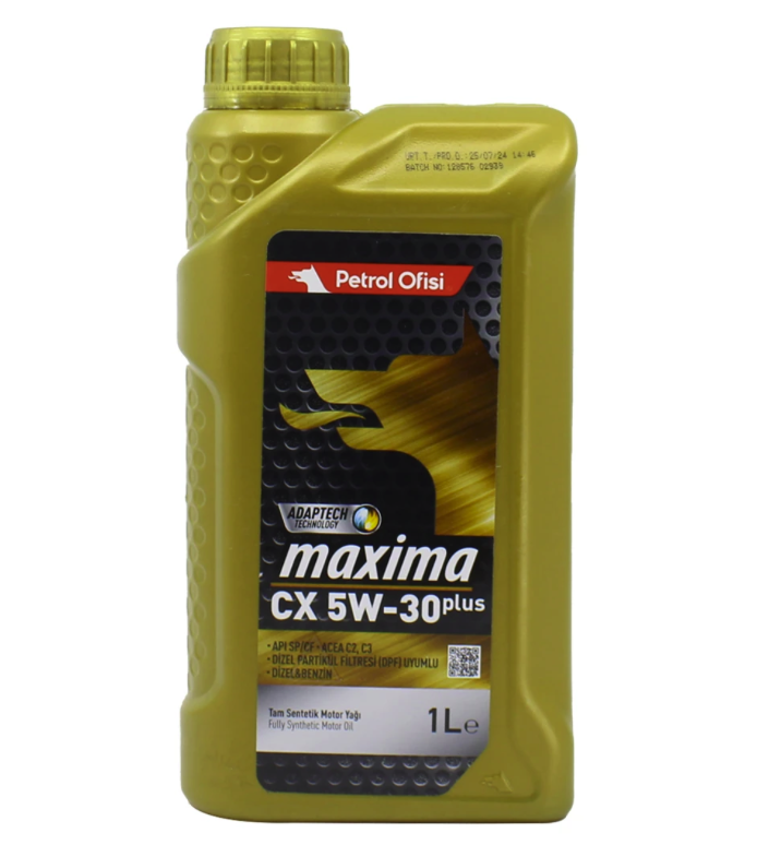 PETROL OFİSİ Petrol Ofisi Maxima CX 5W30 1 Lt Tam Sentetik Partiküllü Motor Yağı