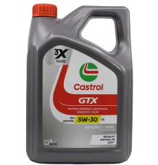 CASTROL Castrol GTX 5W30 C4 4 Lt Partiküllü Motor Yağı