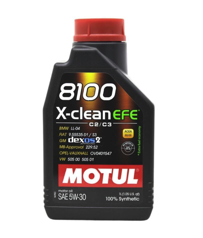 MOTUL Motul 8100 X-Clean EFE 5W30 1 Lt Tam Sentetik Motor Yağı