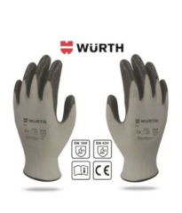 Würth 10 Adet İş Güvenliği Eldiveni Mekanikçi Siyah
