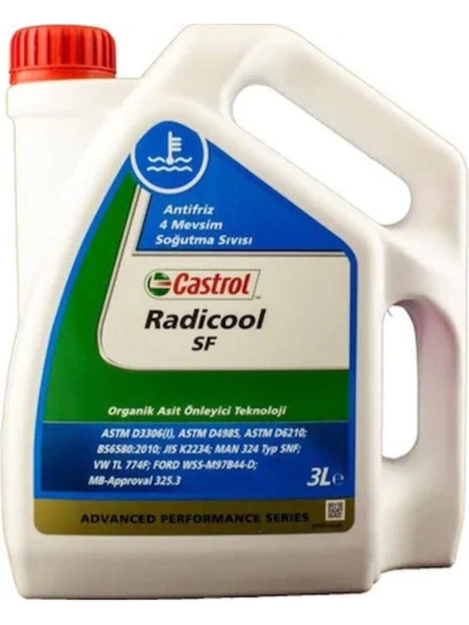 Castrol Radicool Sf Kırmızı Antifriz 3 L